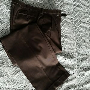 Men's dark brown dress pants